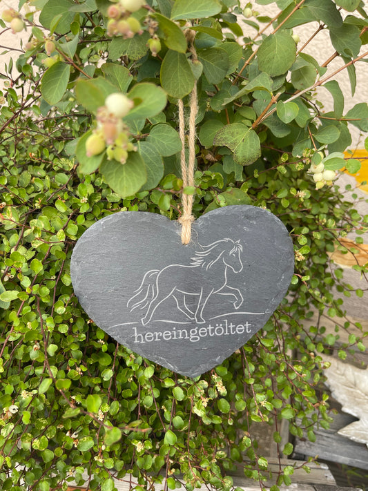 Schieferherz "hereingetöltet"