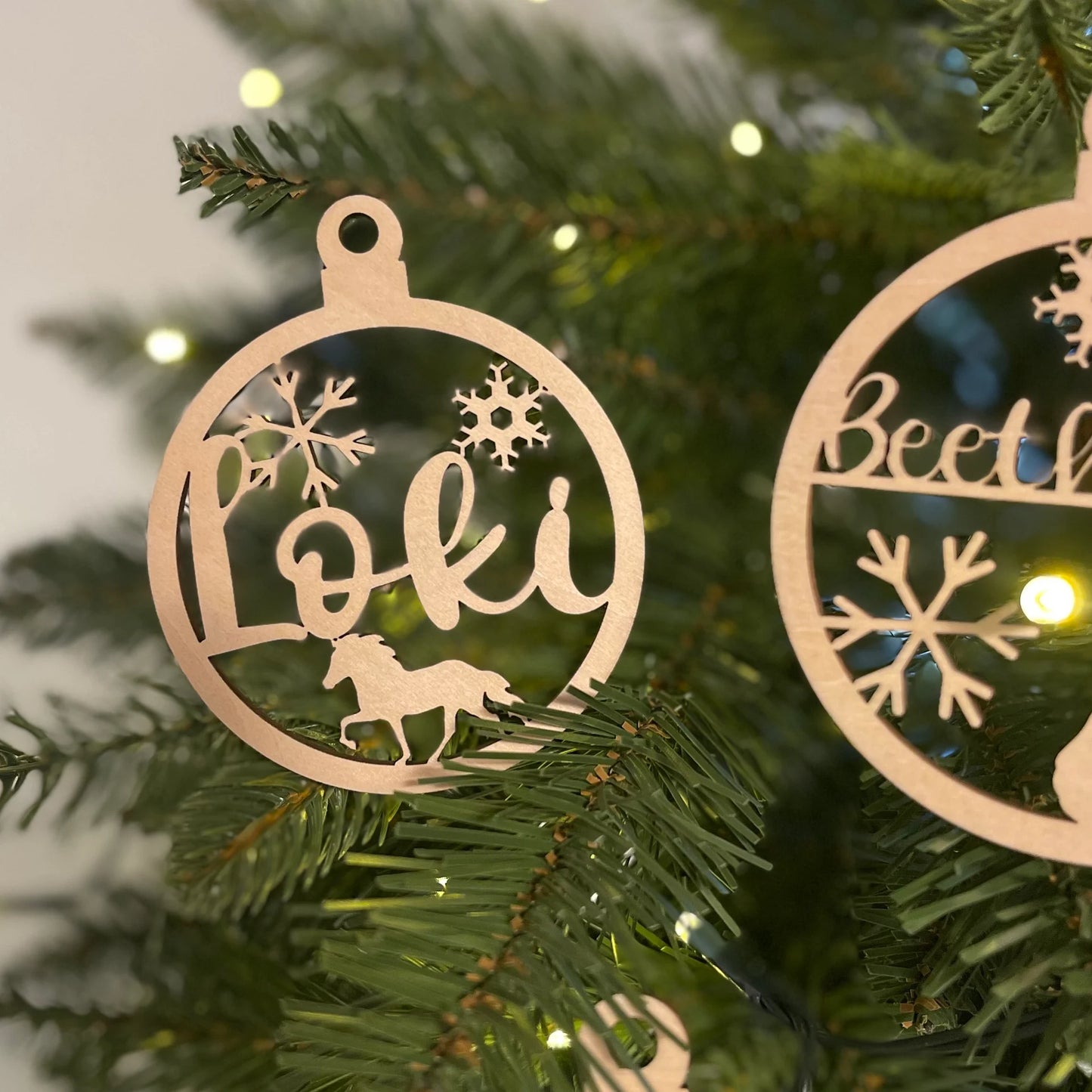 Individuelle Christbaumkugel "Tölter"