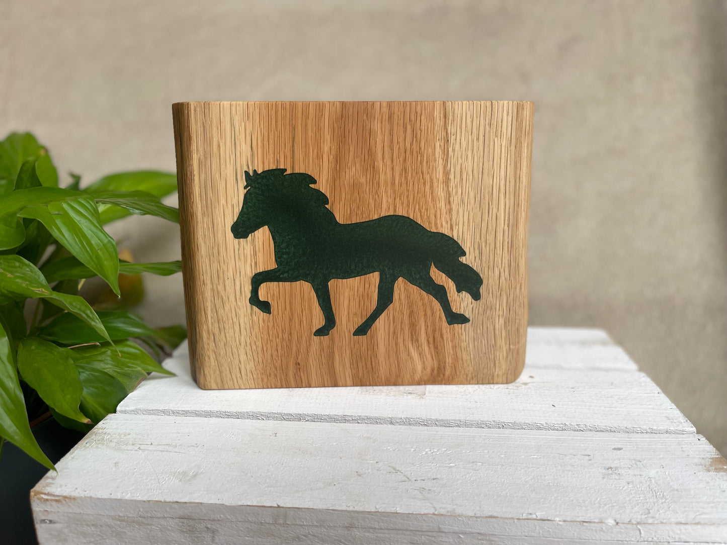 Epoxid Dekoboard Tölter "dunkelgrün"