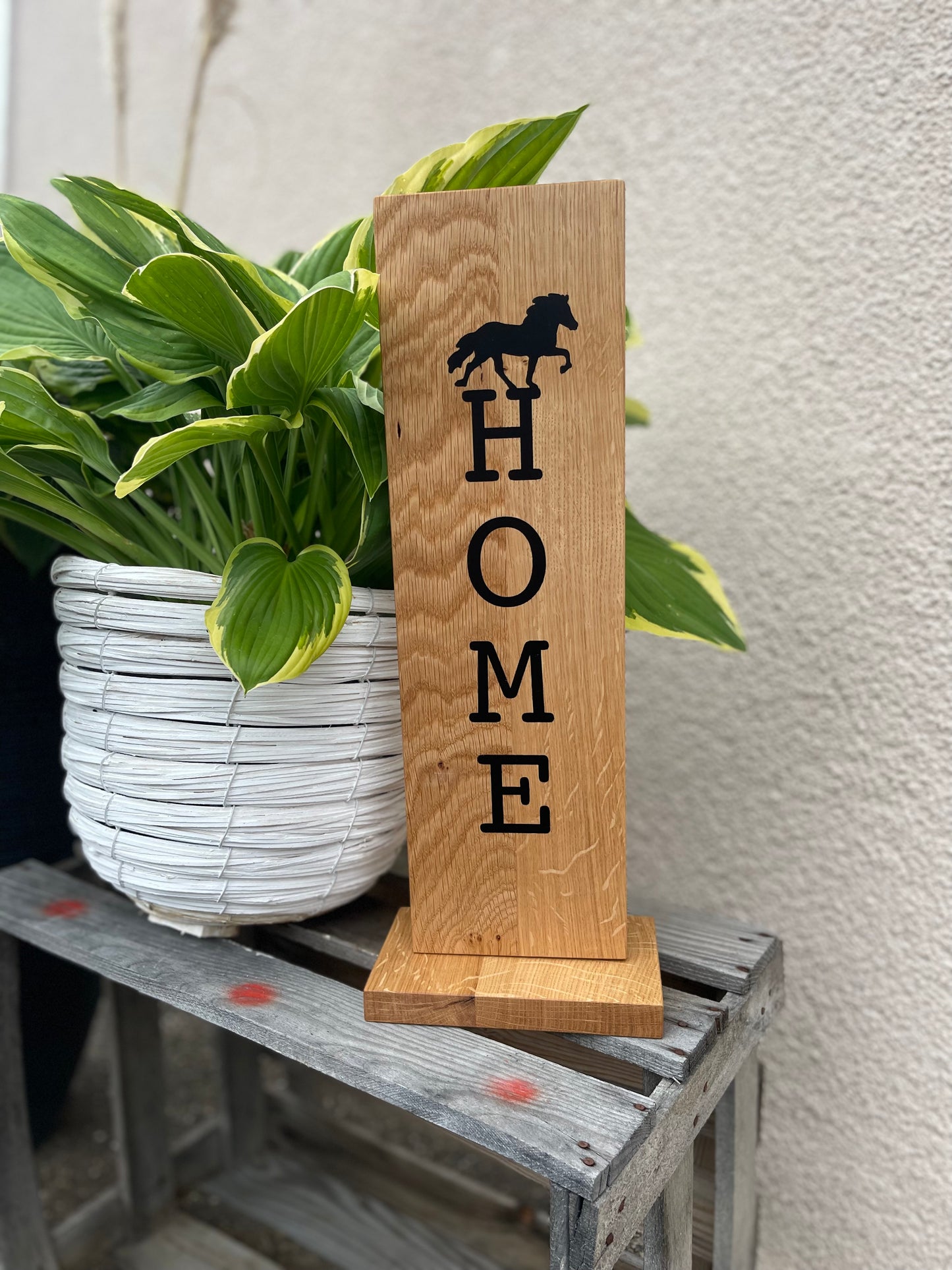 Epoxid-Stele "Home", schwarz 01