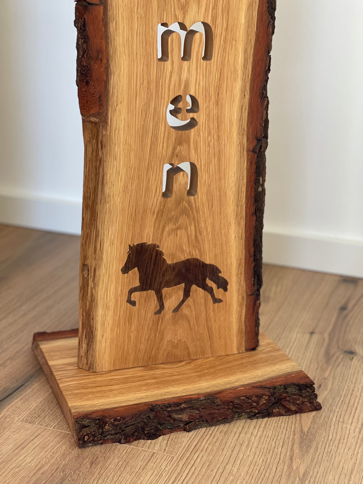 Eichenstele groß 01 - Unikat