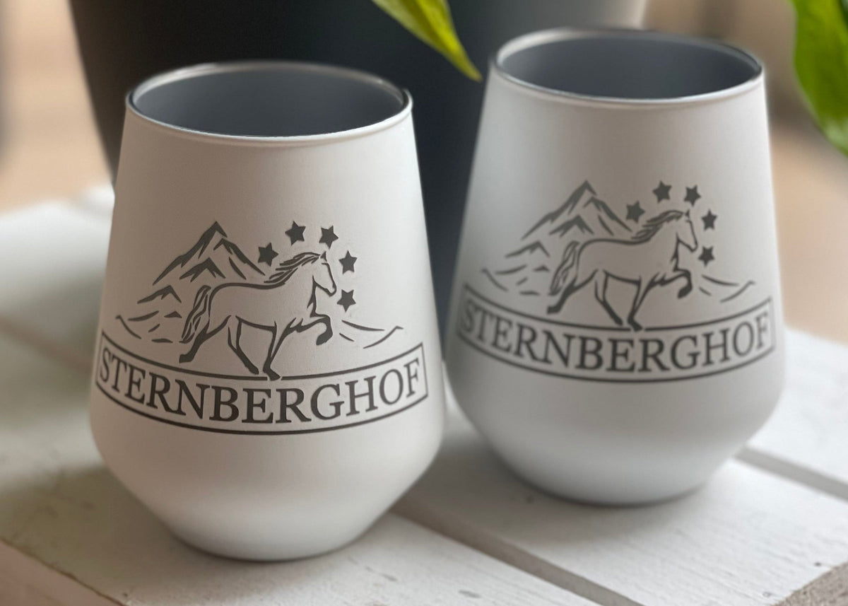 Individuelles Windlicht aus Glas