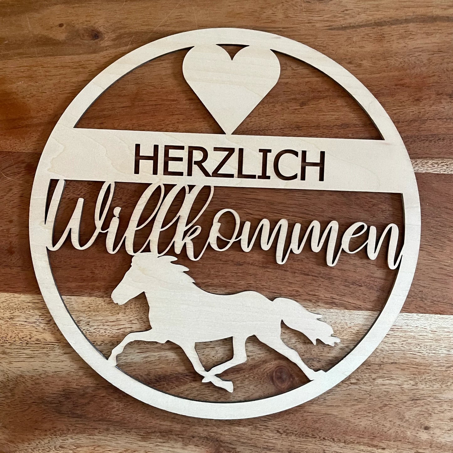 Türkranz "Herzlich Willkommen" mit Rennpasser