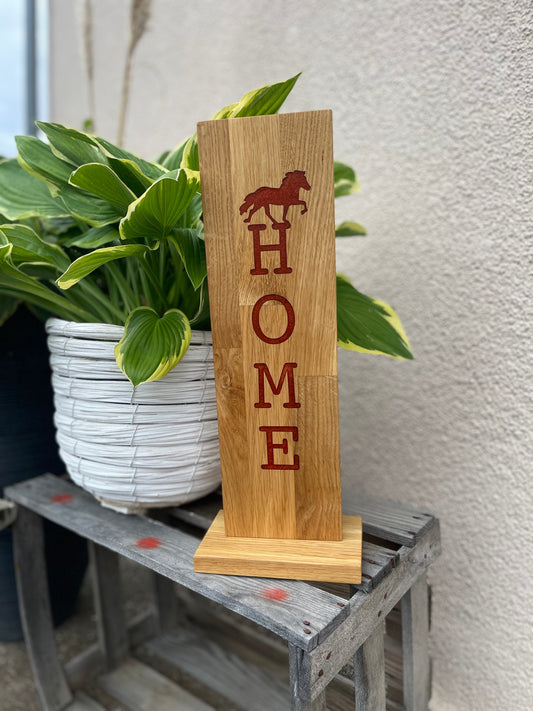 Epoxid-Stele "Home", rot