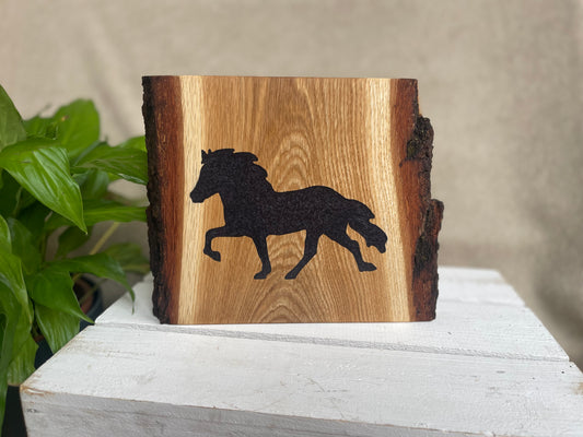 Epoxid Dekoboard Tölter "schwarz lila 02“