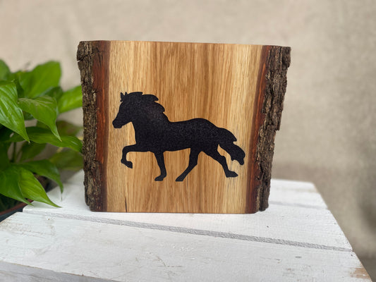 Epoxid Dekoboard Tölter "schwarz lila 01“