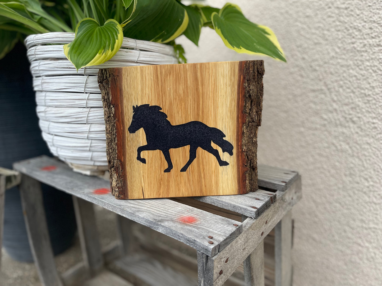 Epoxid Dekoboard Tölter "schwarz lila 01“