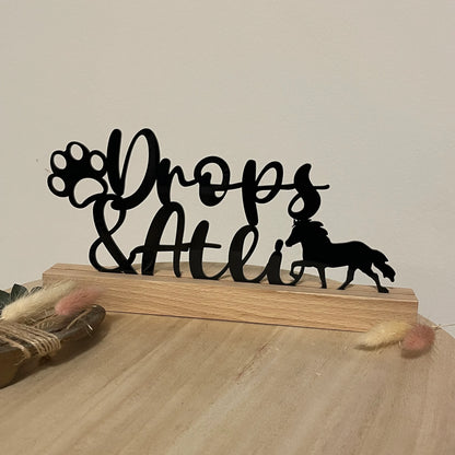 Individueller Aufsteller aus Acryl