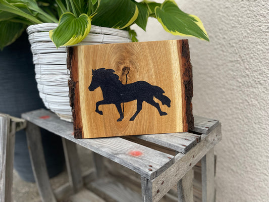 Epoxid Dekoboard Tölter "schwarz lila 02“