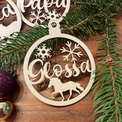 Individuelle Christbaumkugel "Tölter"