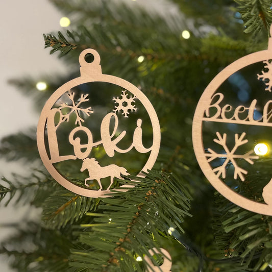 Individuelle Christbaumkugel "Tölter"