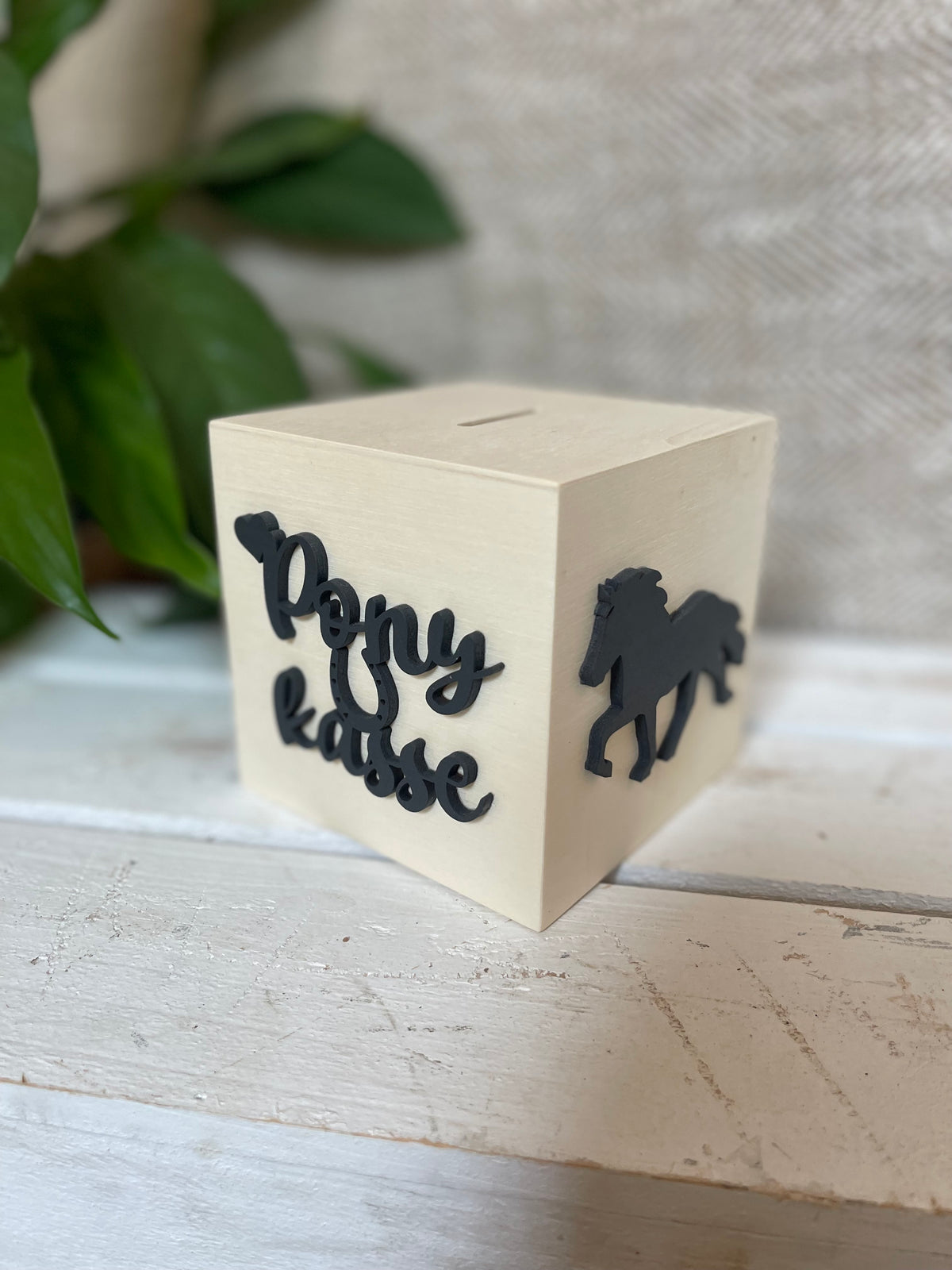 Spardose Ponykasse „schwarz“