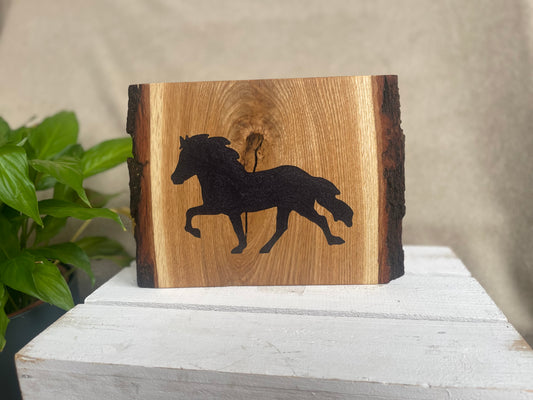 Epoxid Dekoboard Tölter "schwarz lila 03“