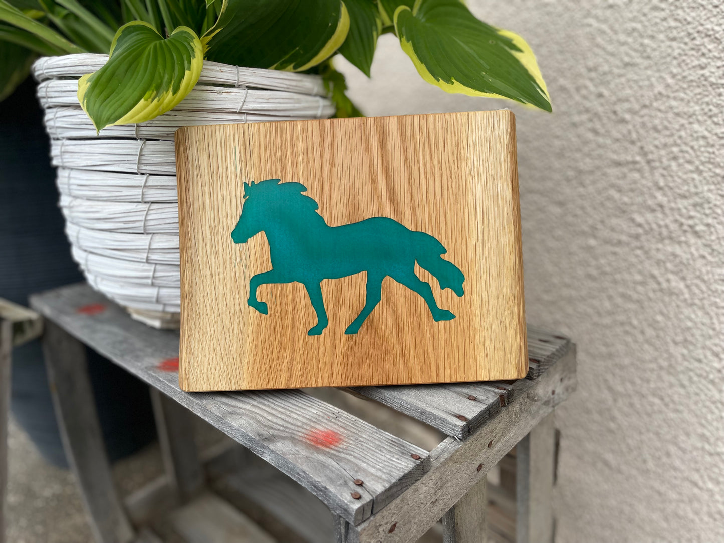 Epoxid Dekoboard Tölter "türkis 02"