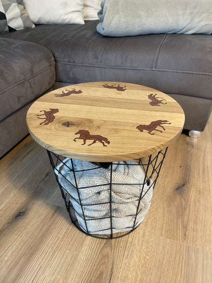 Epoxid Beistelltisch „Tölter“, kupfer