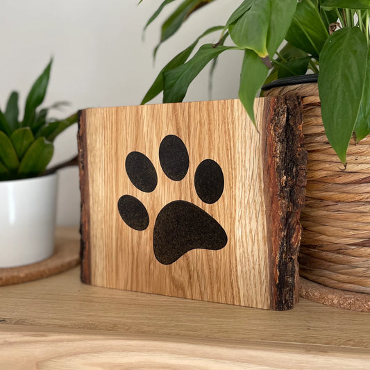 Epoxid Dekoboard Pfote "schwarz"