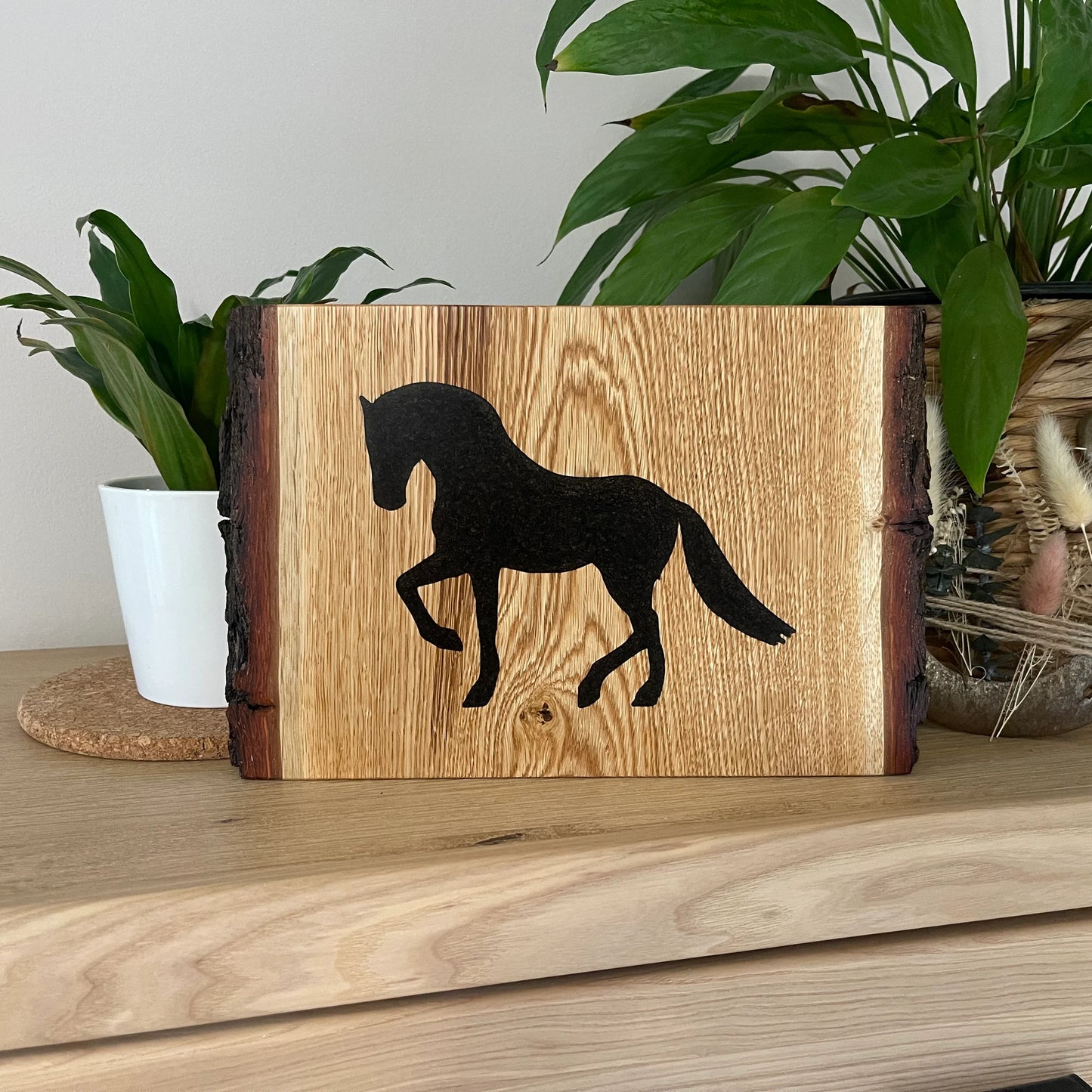 Epoxid Dekoboard Pferd "schwarz 01"