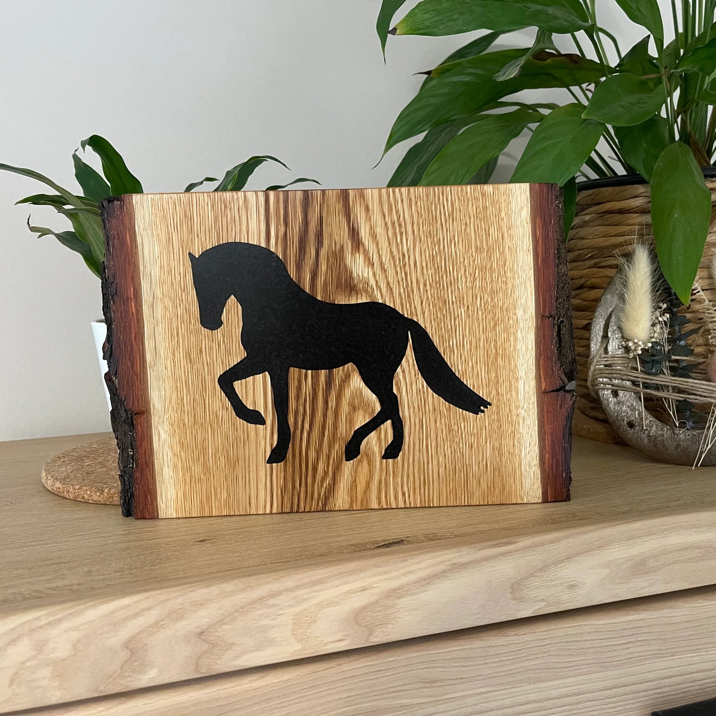 Epoxid Dekoboard Pferd "schwarz 02"