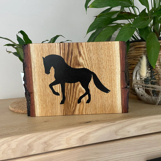 Epoxid Dekoboard Pferd "schwarz 02"