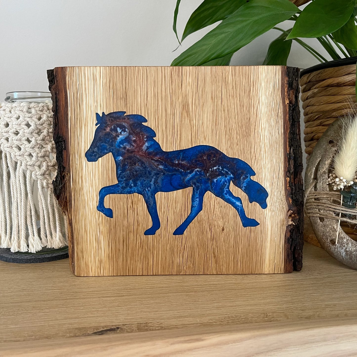 Epoxid Dekoboard Tölter "blau weiß rot 02"