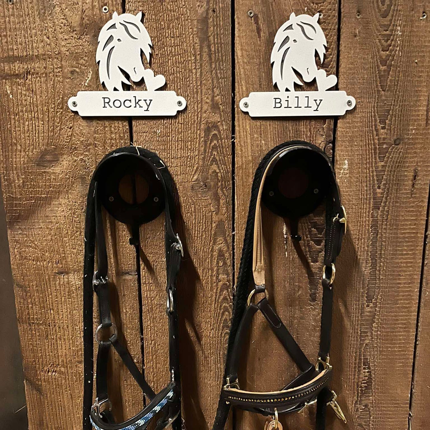 Individuelles Halfterschild, weiß