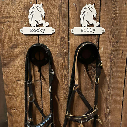 Individuelles Halfterschild, weiß