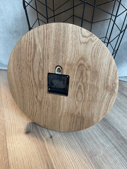 Epoxid Uhr "Islandflagge", blau weiß rot 01