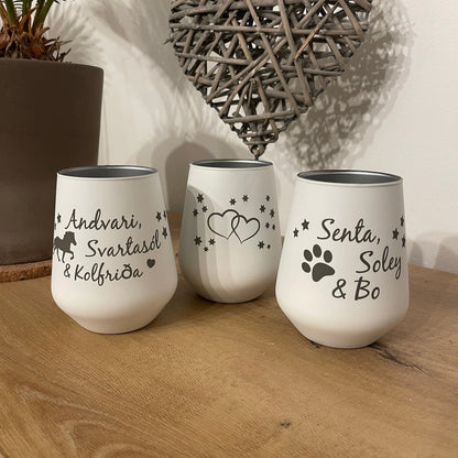 Individuelles Windlicht aus Glas