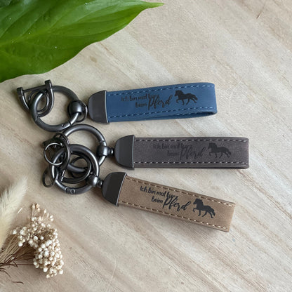 Schlüsselanhänger aus Kunstleder