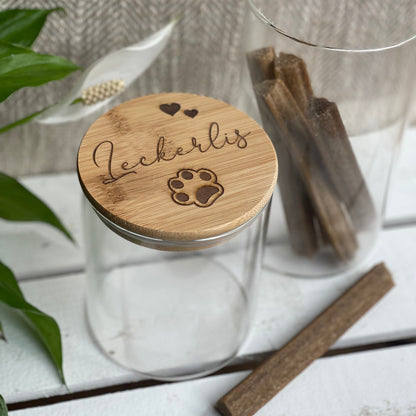 Leckerliglas mit Pfote