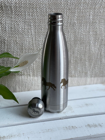 Isolierflasche aus Edelstahl "Tölter umlaufend"