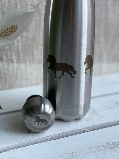 Isolierflasche aus Edelstahl "Tölter umlaufend"