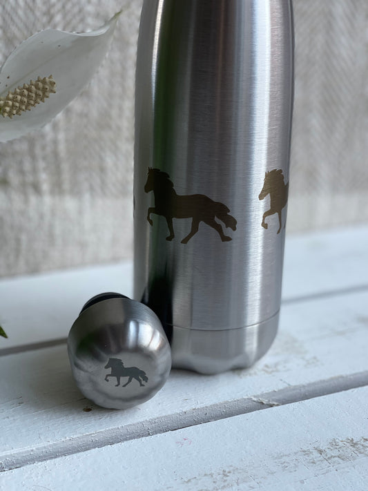 Isolierflasche aus Edelstahl "Tölter umlaufend"