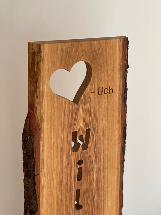 Eichenstele groß 02 - Unikat