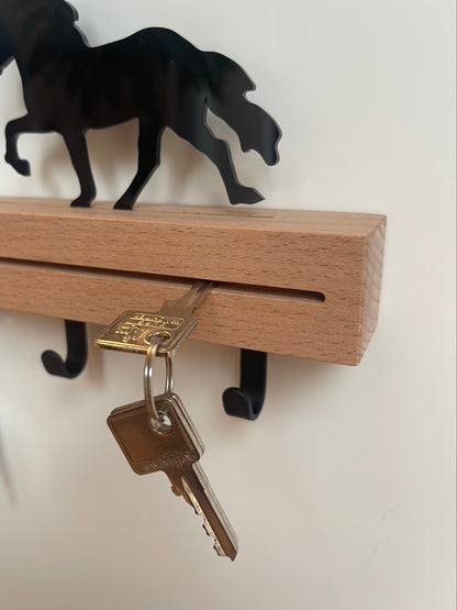 Schlüsselbrett mit Acryl-Töltern