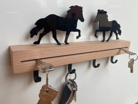 Schlüsselbrett mit Acryl-Töltern