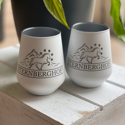 Individuelles Windlicht aus Glas