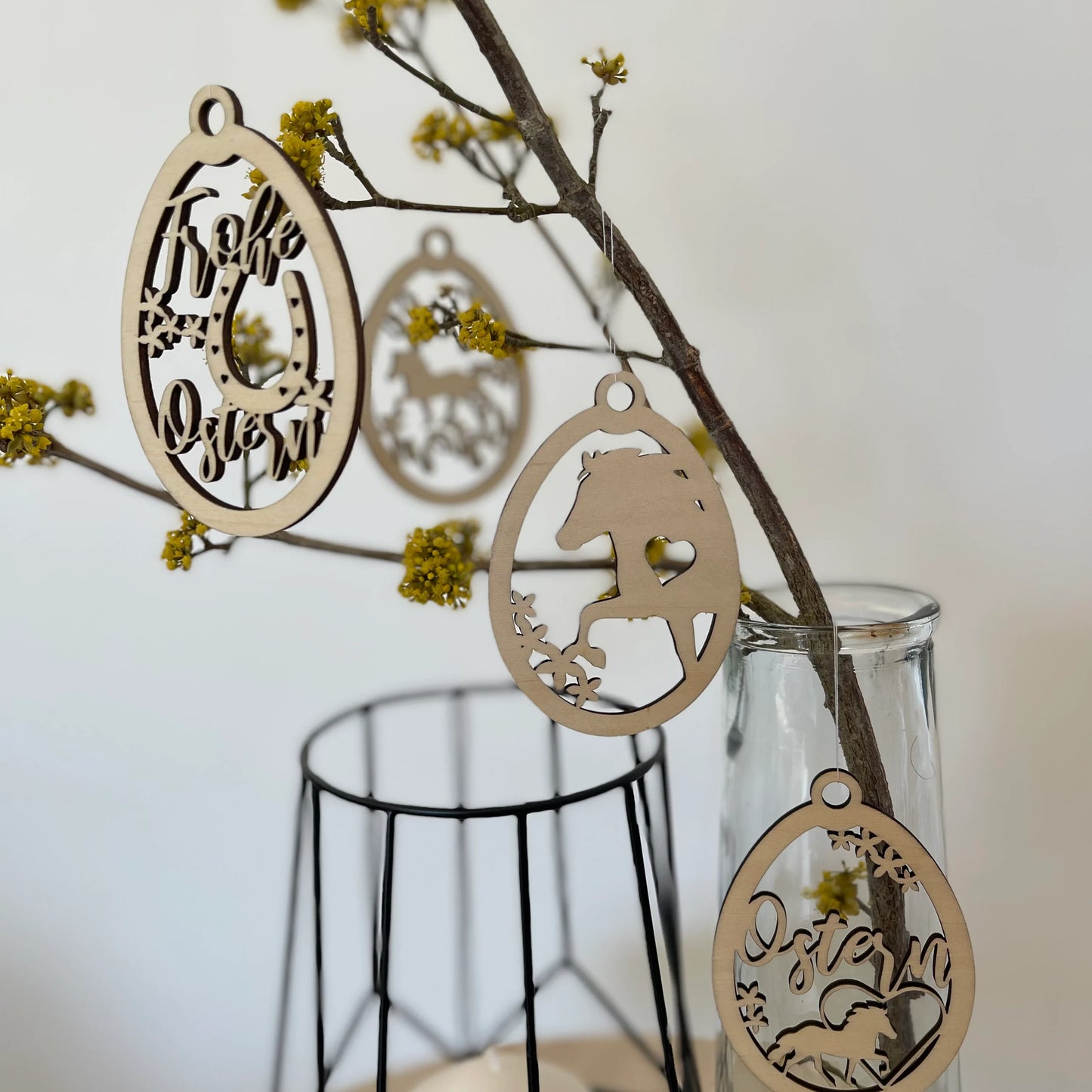 Osterschmuck "Islandpferd" 6er Set