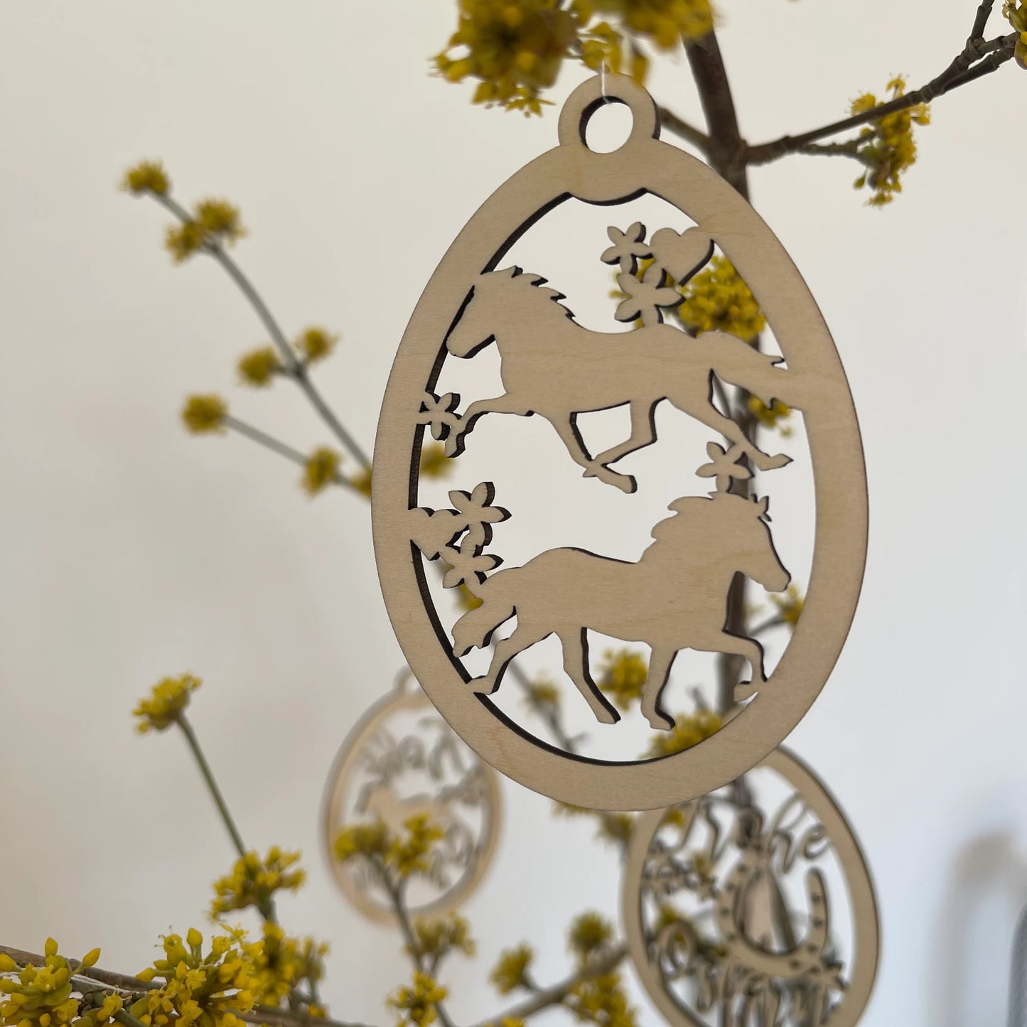 Osterschmuck "Islandpferd" 6er Set