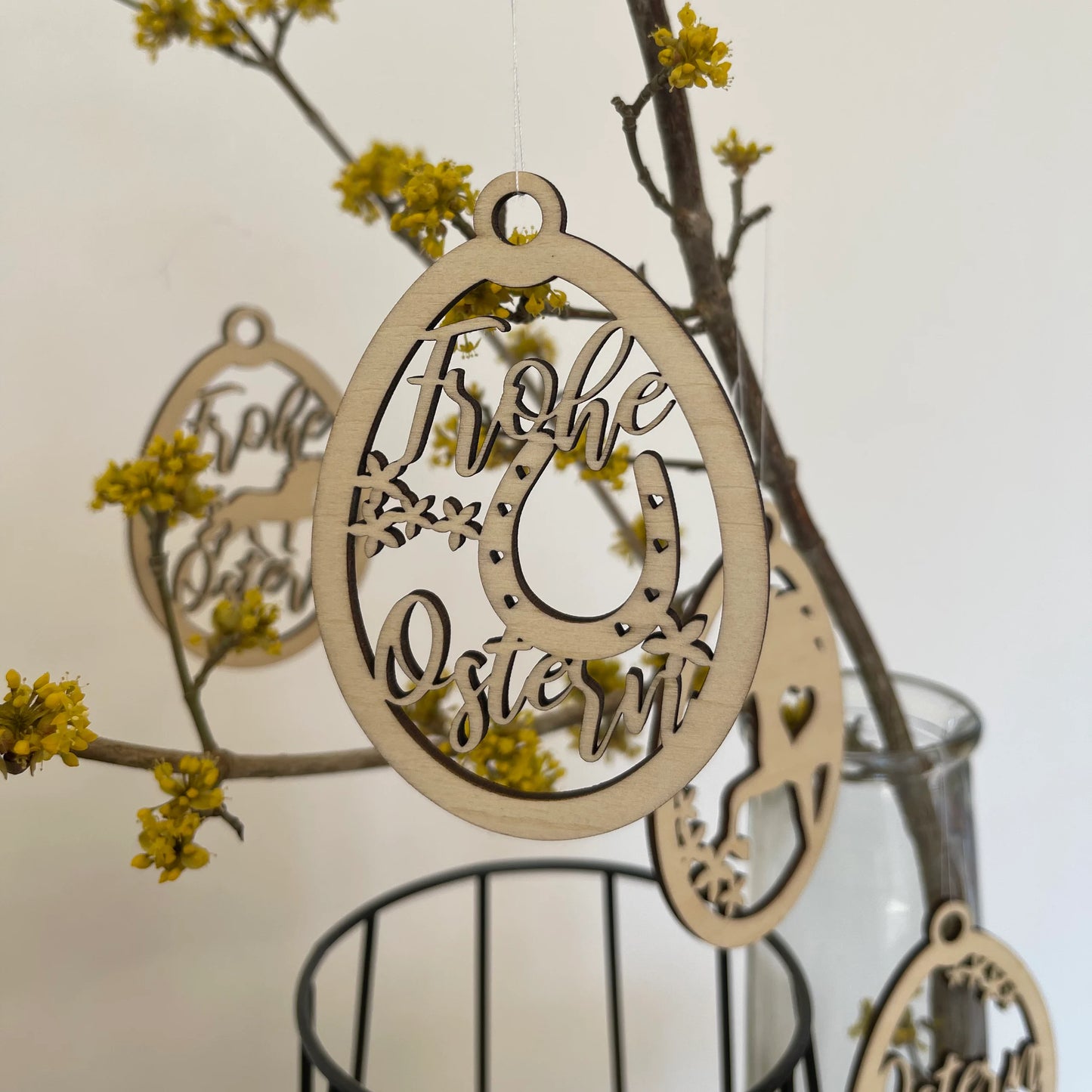 Osterschmuck "Islandpferd" 6er Set