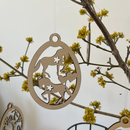 Osterschmuck "Pferd" 6er Set