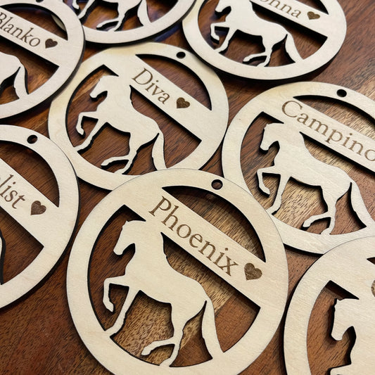 Pferdeanhänger mit Namen