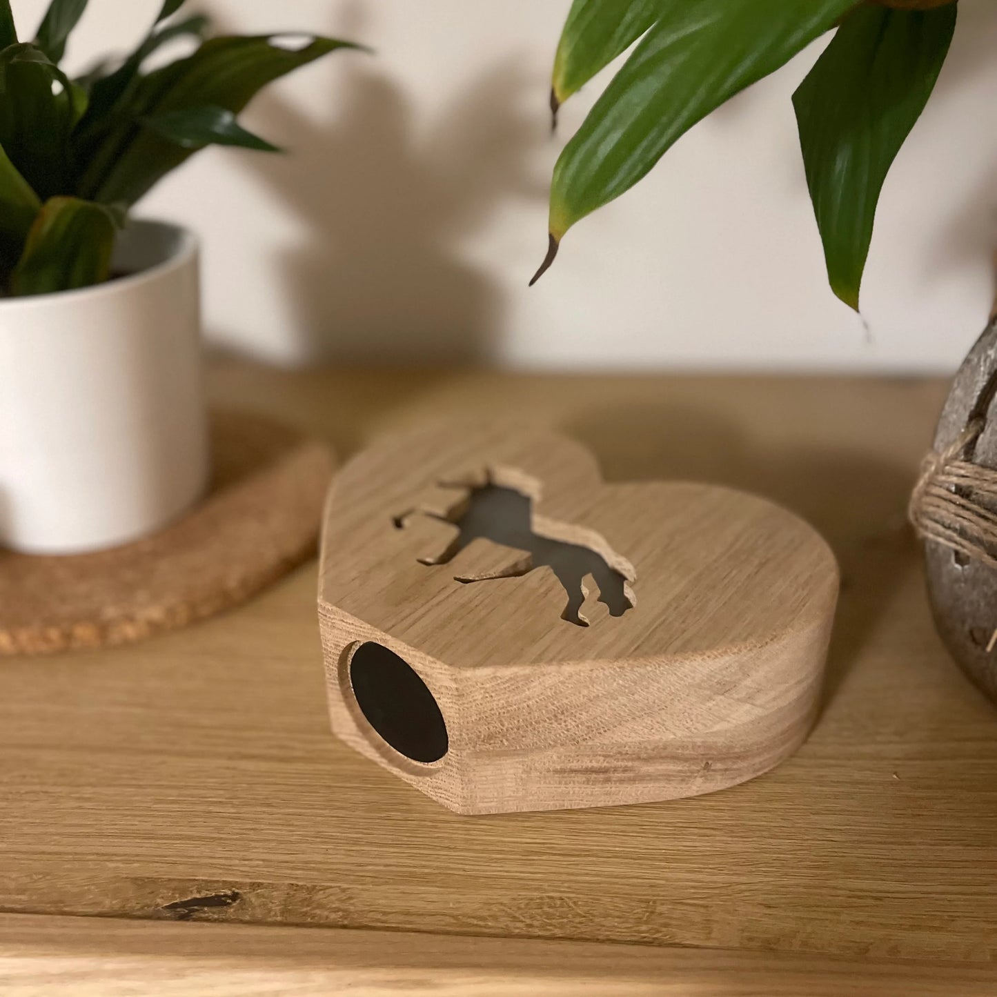 Spardose „Tölter“ aus Eichenholz