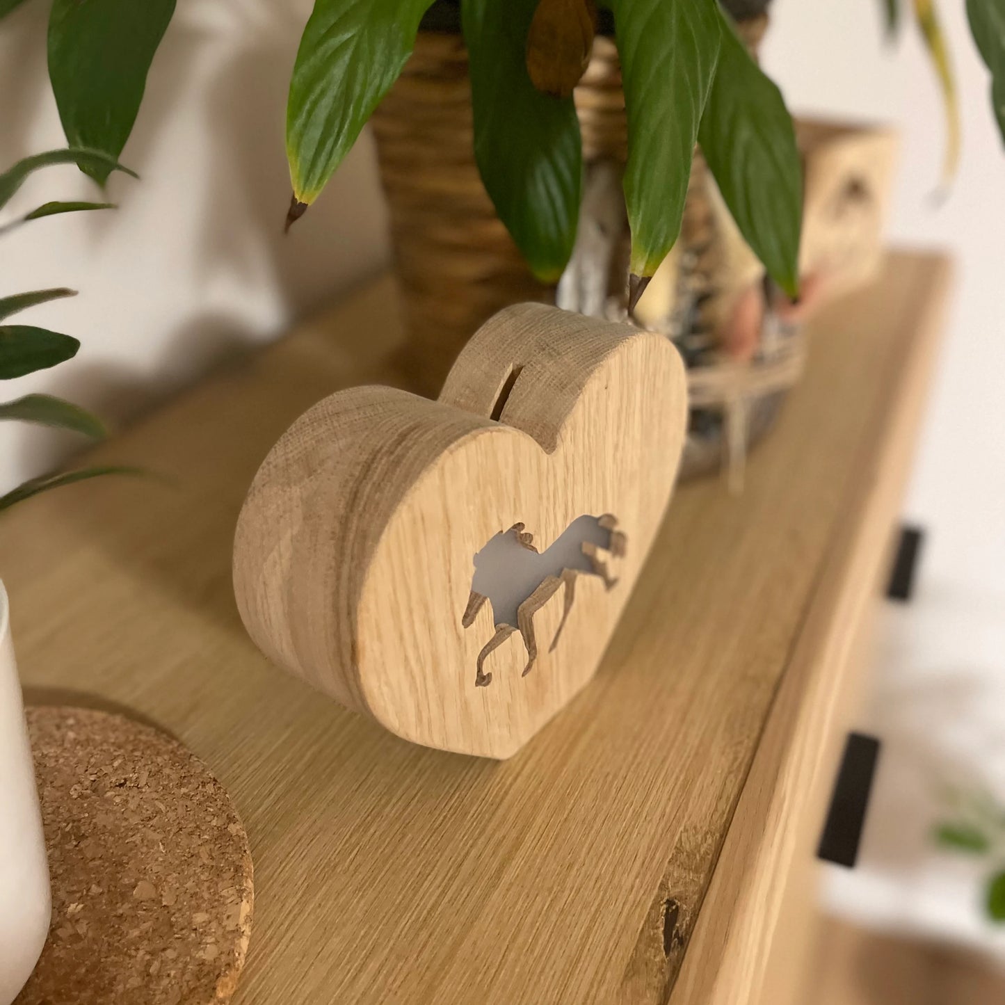 Spardose „Tölter“ aus Eichenholz