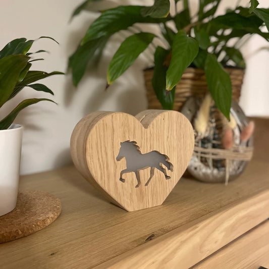 Spardose „Tölter“ aus Eichenholz