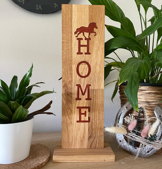 Epoxid-Stele "Home", rot