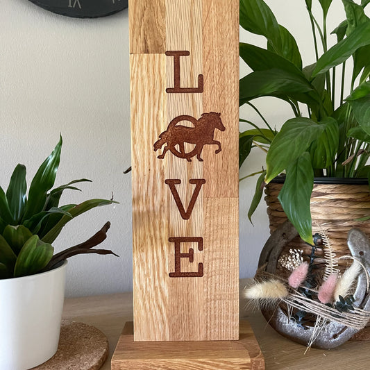 Epoxid-Stele "Love", kupfer