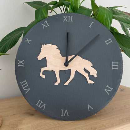 Schieferuhr "Tölter"